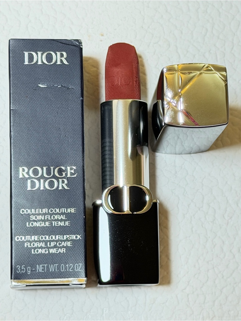 Dior Rouge Dior Lipstick 624 Vérone Velvet Full Size 3.5g NIB Authentic